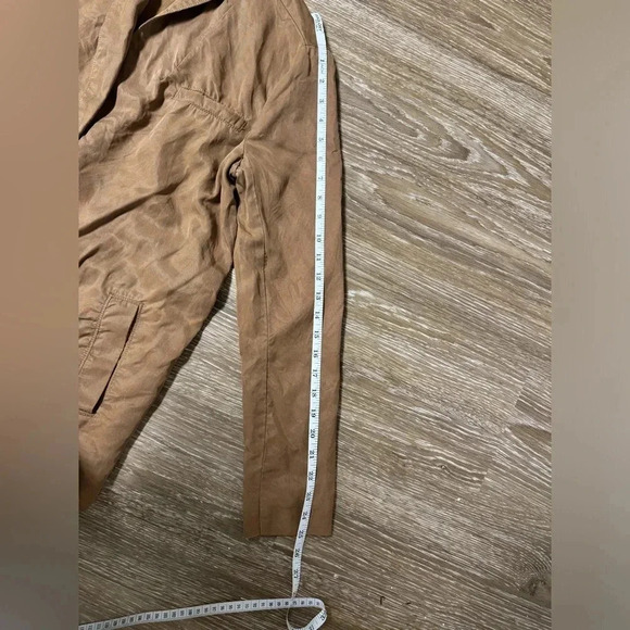 Free People Brown Blazer Jacket w Decorative Buttons Collared Neck - Picture 8 of 9